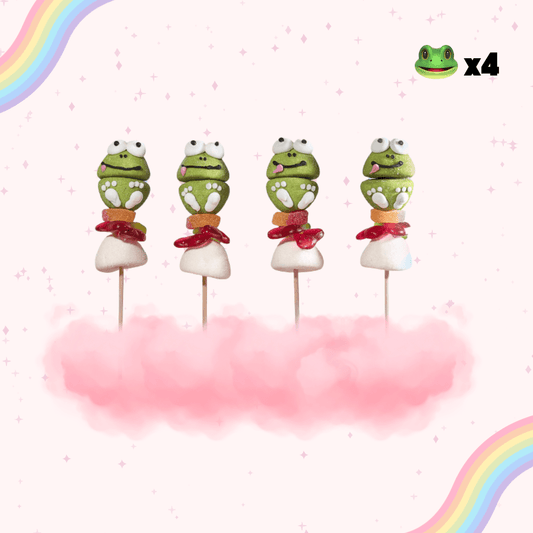 SET OF 4 "FROG" SKEWERS 🐸