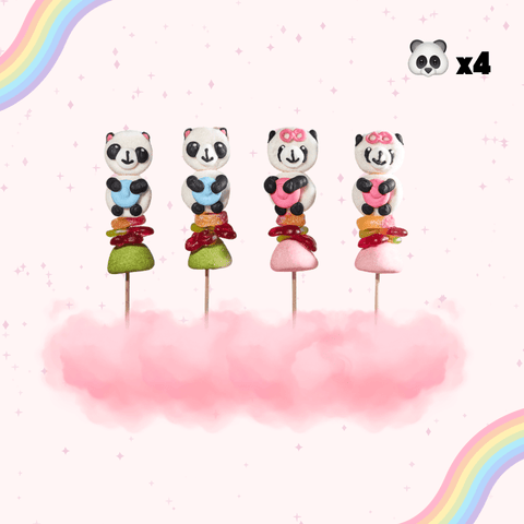 Pack 4 Brochettes Pandas 🐼