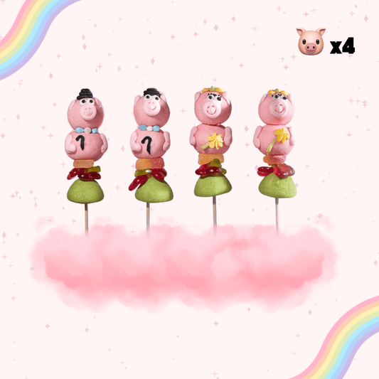 SET OF 4 "PIG" SKEWERS 🐷