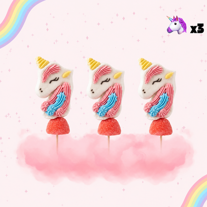 Pack 3 Brochettes Licornes 🦄